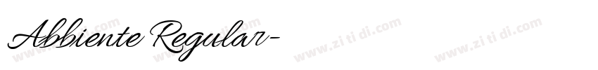 Abbiente Regular字体转换